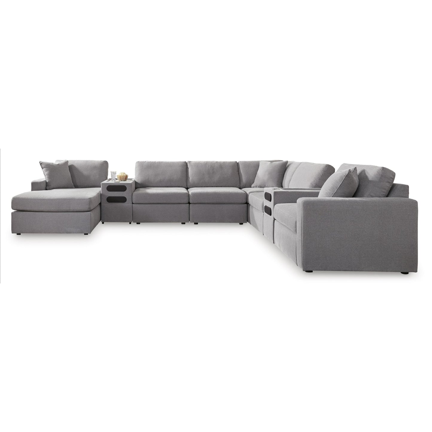 Signature Design by Ashley Modmax 92104S49 8 pc Sectional with Audio System and Chaise - American Furniture of Slidell
