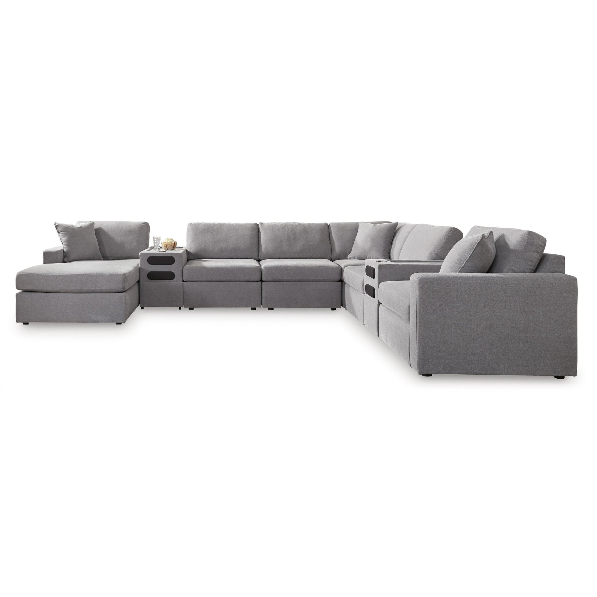 Signature Design by Ashley Modmax 92104S49 8 pc Sectional with Audio System and Chaise - American Furniture of Slidell