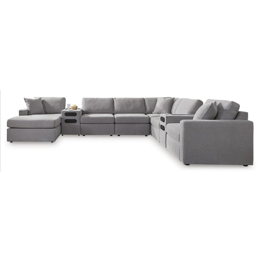 Signature Design by Ashley Modmax 92104S49 8 pc Sectional with Audio System and Chaise - American Furniture of Slidell
