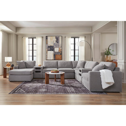 Signature Design by Ashley Modmax 92104S49 8 pc Sectional with Audio System and Chaise - American Furniture of Slidell