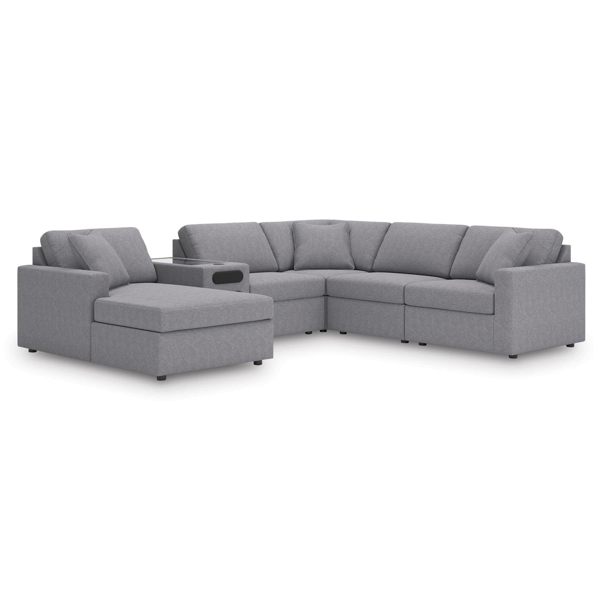 Signature Design by Ashley Modmax 92104S50 6 pc Sectional with Audio System and Chaise - American Furniture of Slidell