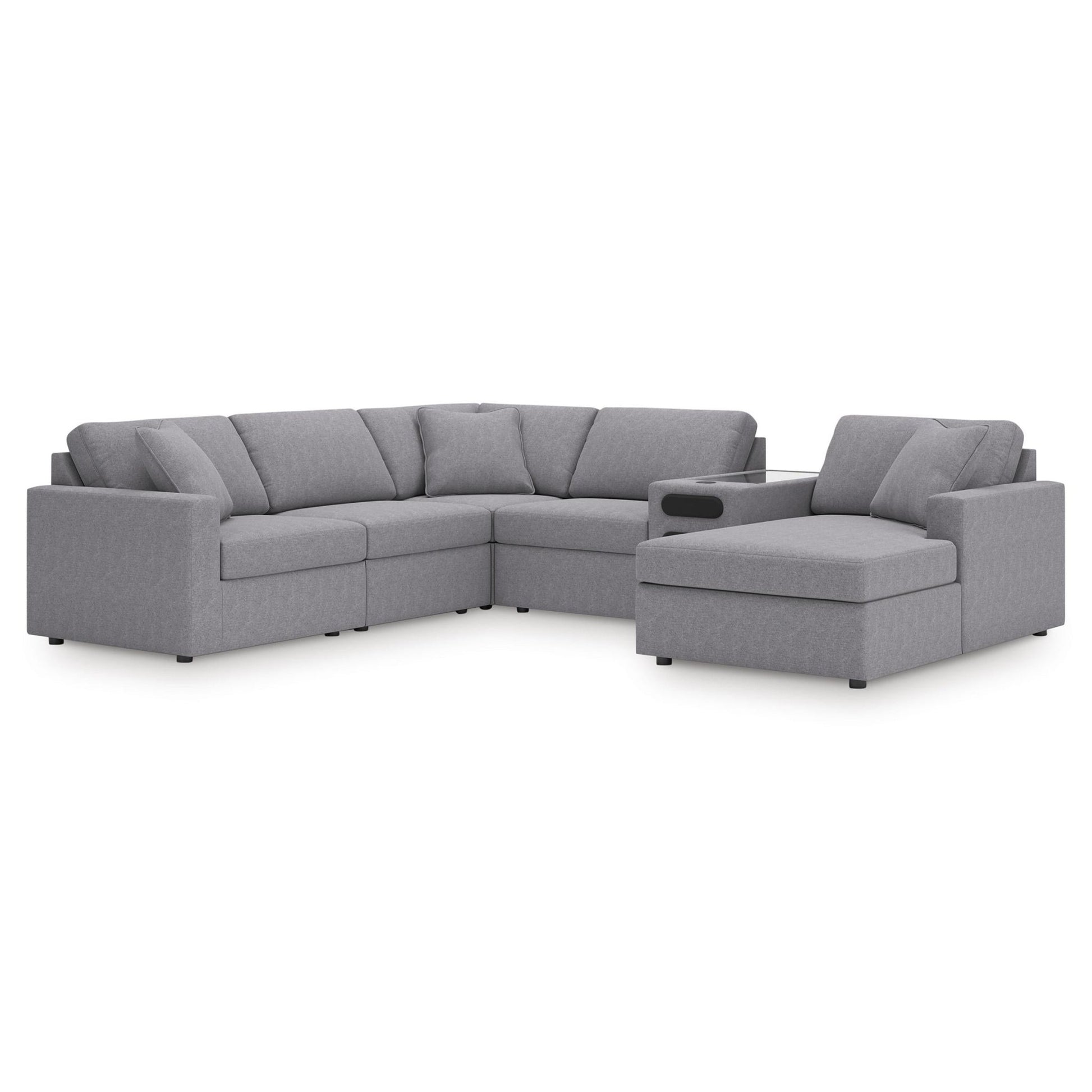 Signature Design by Ashley Modmax 92104S51 6 pc Sectional with Audio System and Chaise - American Furniture of Slidell