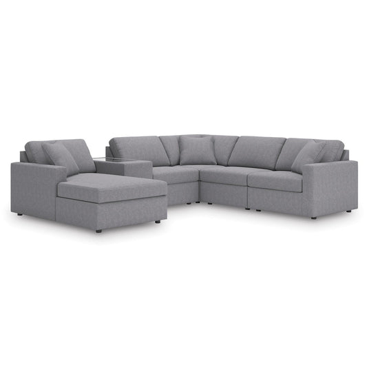 Signature Design by Ashley Modmax 92104S52 6 pc Sectional with Chaise - American Furniture of Slidell