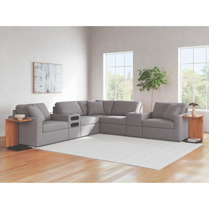 Signature Design by Ashley Modmax 92104S69 7 pc Balanced Sectional with Audio and Storage Consoles - American Furniture of Slidell