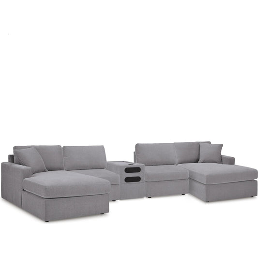Signature Design by Ashley Modmax 92104S70 5 pc Sectional with Audio Console - American Furniture of Slidell