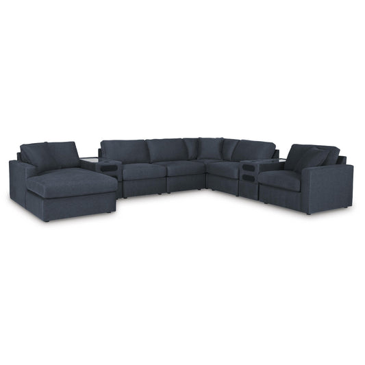Signature Design by Ashley Modmax 92121S47 8 pc Sectional with Chaise and Audio Consoles - American Furniture of Slidell