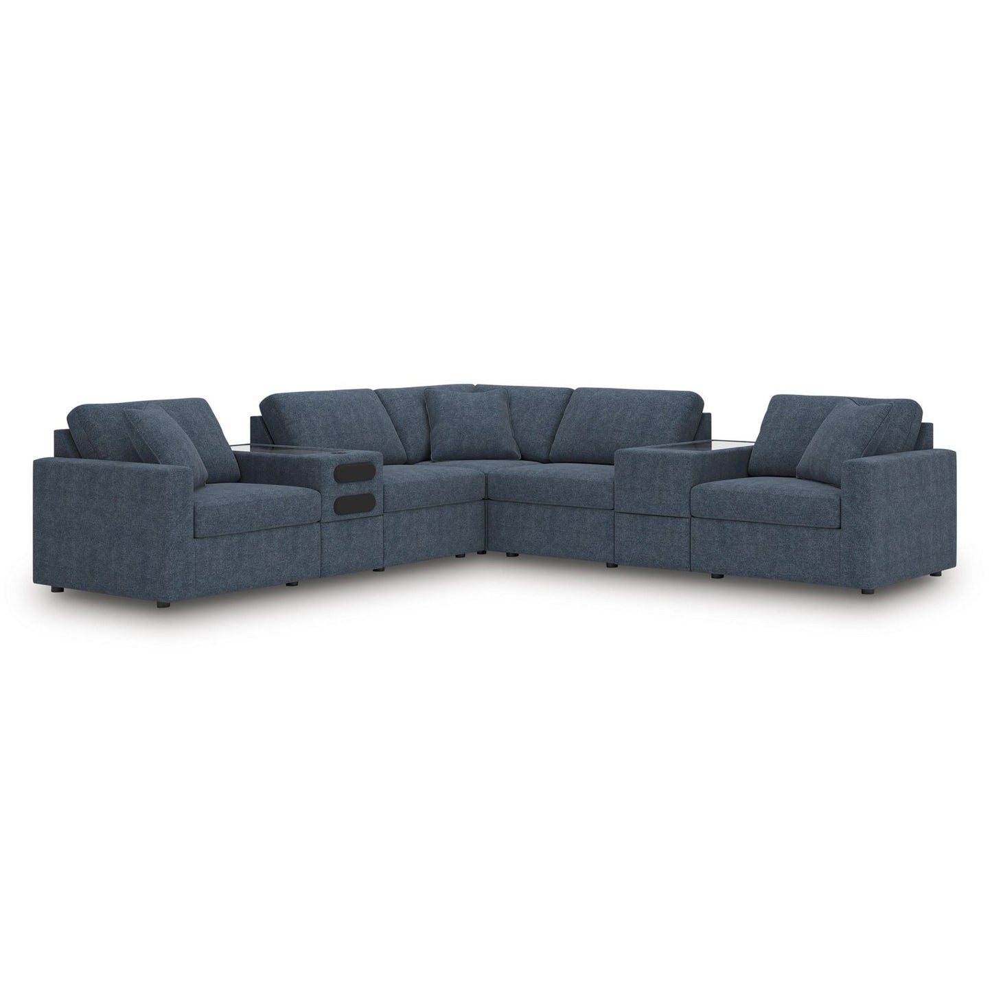 Signature Design by Ashley Modmax 92121S69 7 pc Balanced Sectional with Audio and Storage Consoles - American Furniture of Slidell