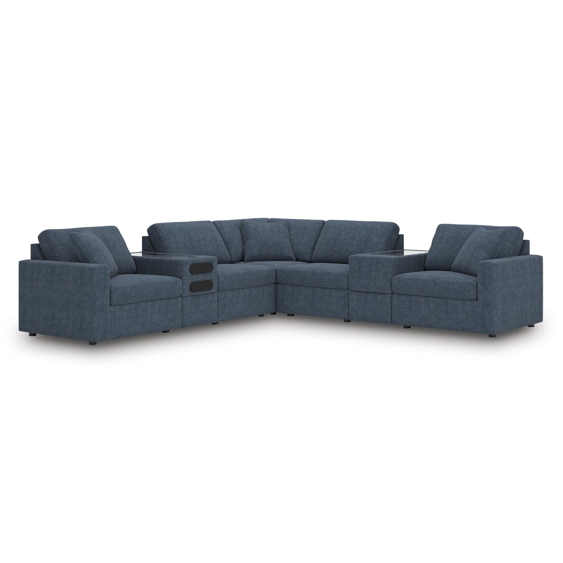 Signature Design by Ashley Modmax 92121S69 7 pc Balanced Sectional with Audio and Storage Consoles - American Furniture of Slidell