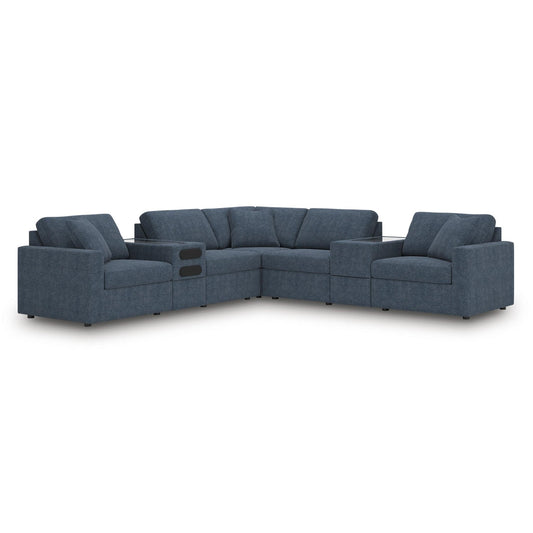 Signature Design by Ashley Modmax 92121S69 7 pc Balanced Sectional with Audio and Storage Consoles - American Furniture of Slidell