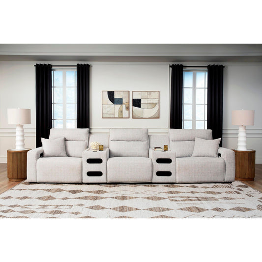 Signature Design by Ashley ModMax II 65907S13 5 pc Power Reclining Sectional with Audio Consoles - American Furniture of Slidell