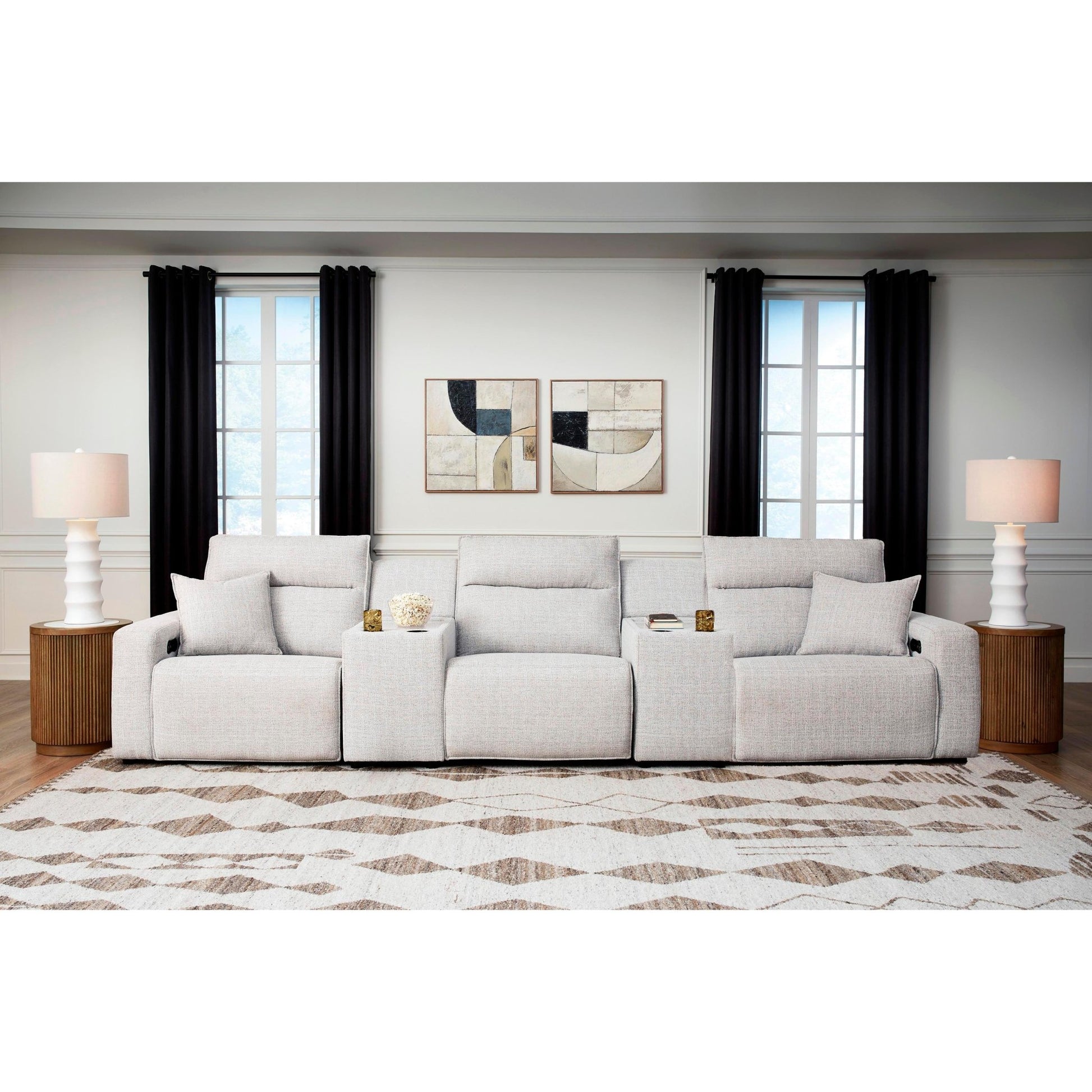Signature Design by Ashley ModMax II 65907S14 5 pc Power Reclining Sectional with Consoles - American Furniture of Slidell