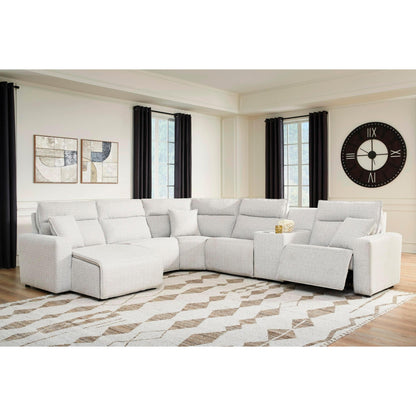 Signature Design by Ashley ModMax II 65907S19 6 pc Power Reclining Sectional with Chaise and Console - American Furniture of Slidell