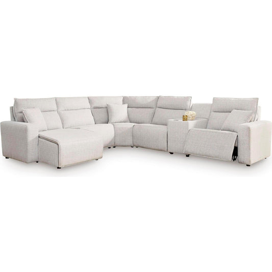 Signature Design by Ashley ModMax II 65907S19 6 pc Power Reclining Sectional with Chaise and Console - American Furniture of Slidell