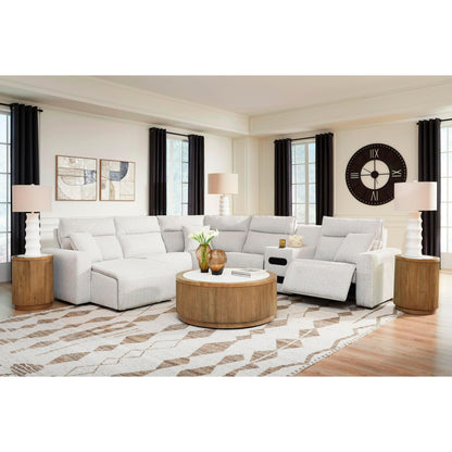 Signature Design by Ashley ModMax II 65907S29 6 pc Reclining Sectional with Chaise and Audio Console - American Furniture of Slidell