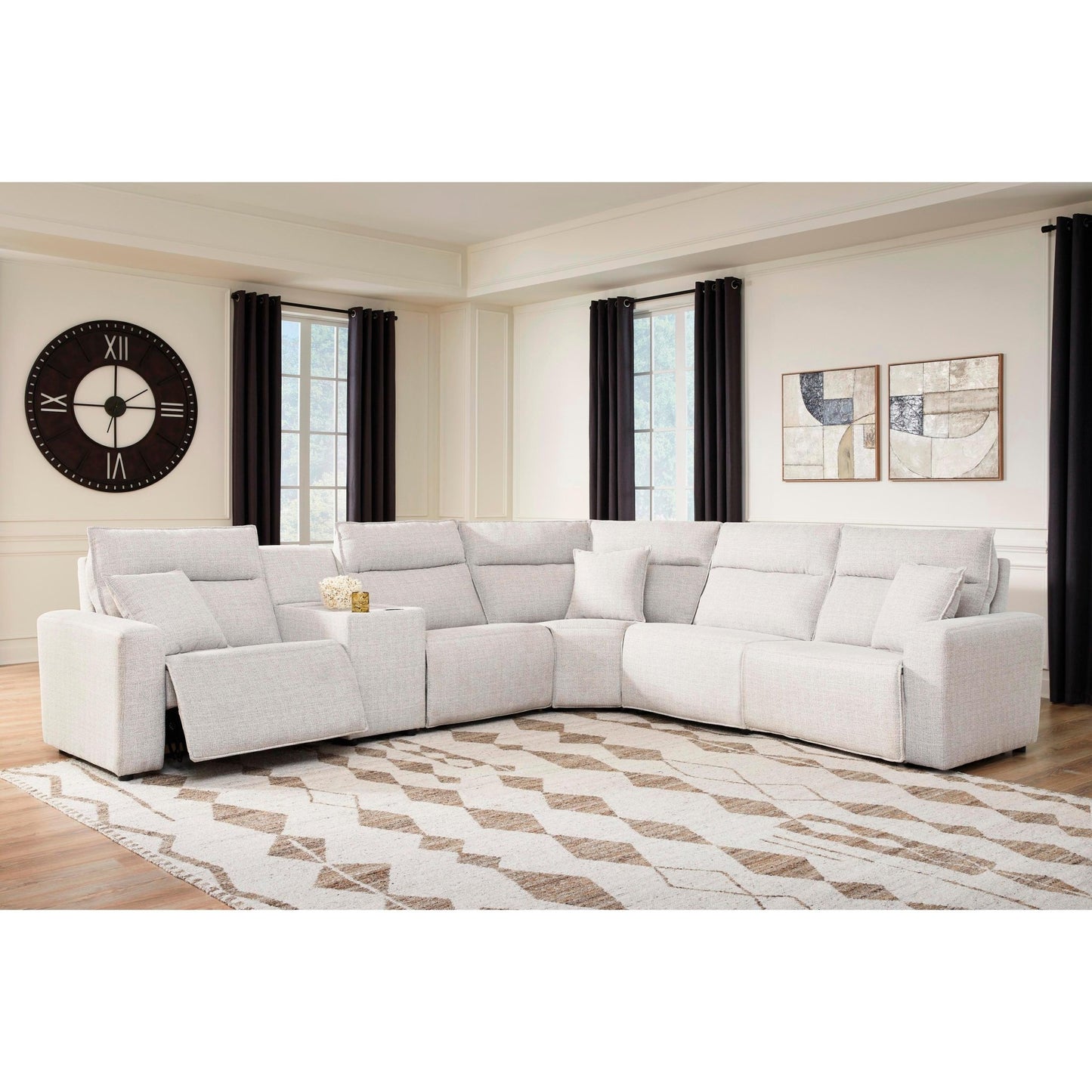 Signature Design by Ashley ModMax II 65907S36 6 pc Reclining Sectional with Console - American Furniture of Slidell