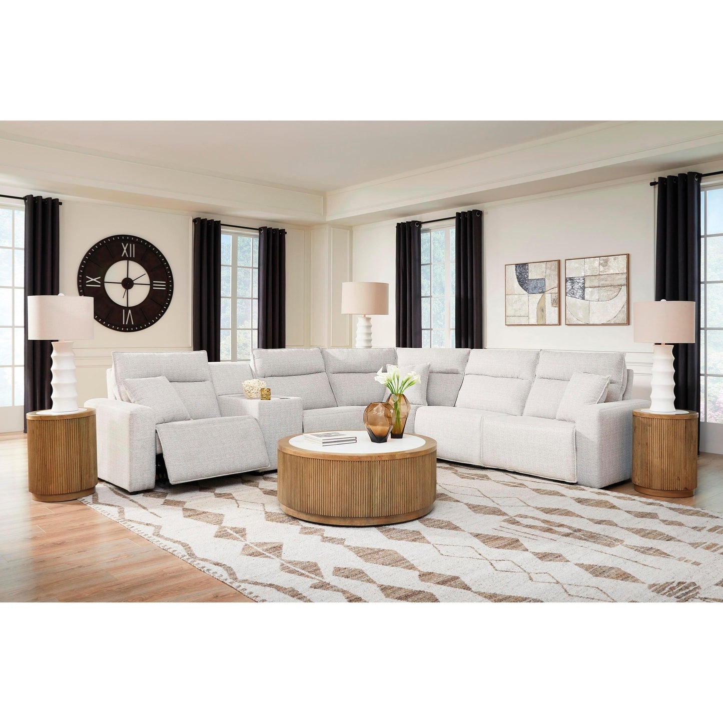 Signature Design by Ashley ModMax II 65907S36 6 pc Reclining Sectional with Console - American Furniture of Slidell