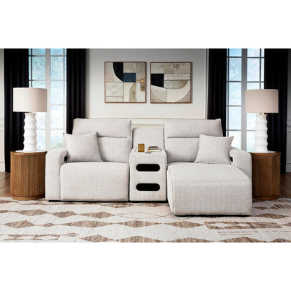 Signature Design by Ashley ModMax II 65907S5 3 pc Power Reclining Sectional with Chaise and Audio Console - American Furniture of Slidell