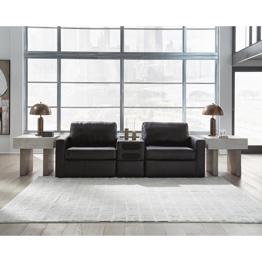 Signature Design by Ashley ModMax II 74305S13 3 pc Sectional Loveseat with Audio Console - American Furniture of Slidell