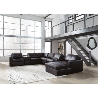 Signature Design by Ashley ModMax II 74305S42 8 pc Sectional with Chaise and Storage Consoles - American Furniture of Slidell