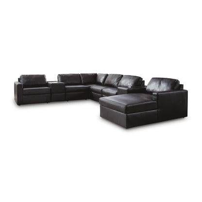 Signature Design by Ashley ModMax II 74305S42 8 pc Sectional with Chaise and Storage Consoles - American Furniture of Slidell