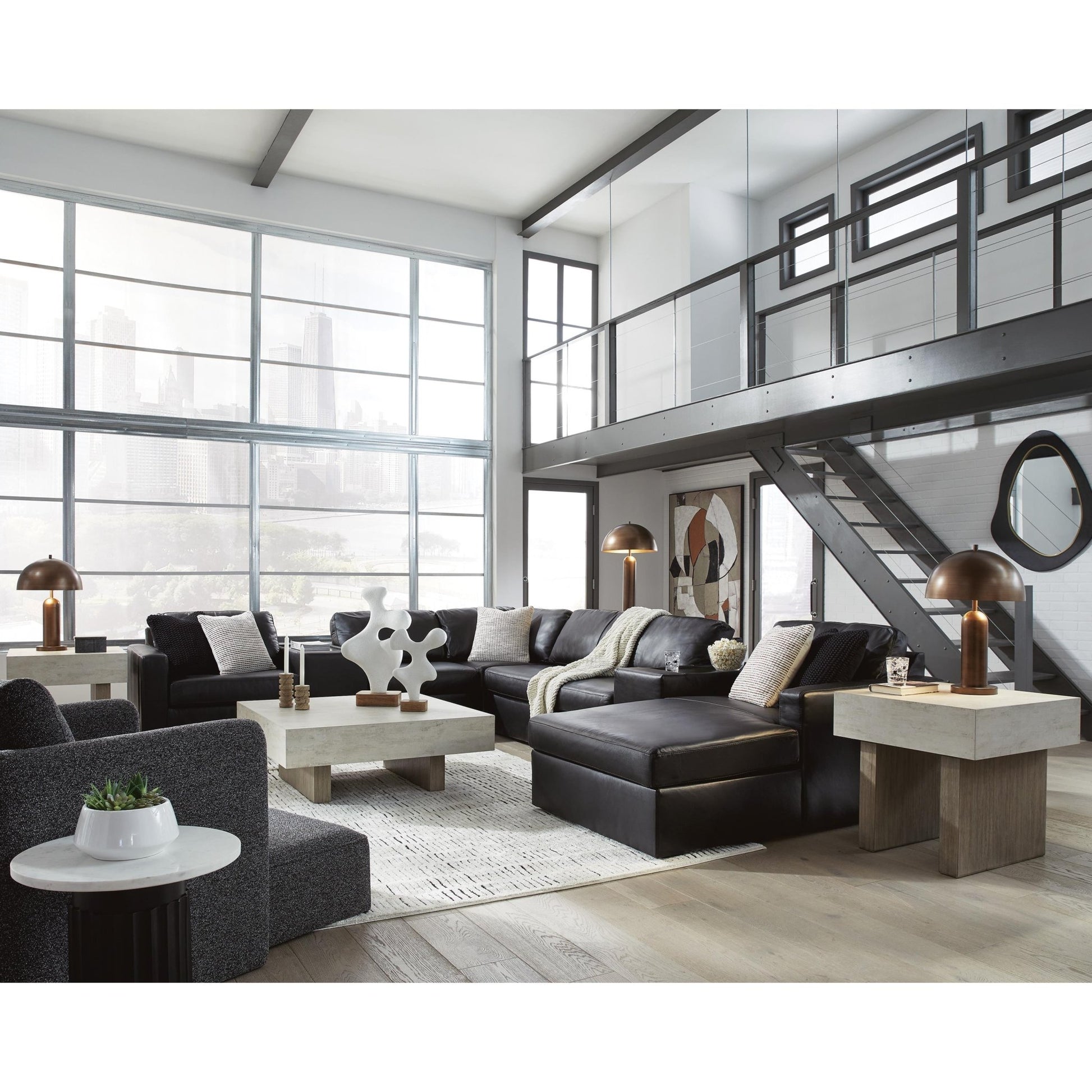 Signature Design by Ashley ModMax II 74305S42 8 pc Sectional with Chaise and Storage Consoles - American Furniture of Slidell