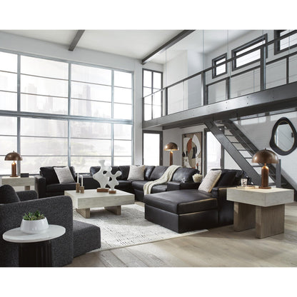 Signature Design by Ashley ModMax II 74305S42 8 pc Sectional with Chaise and Storage Consoles - American Furniture of Slidell