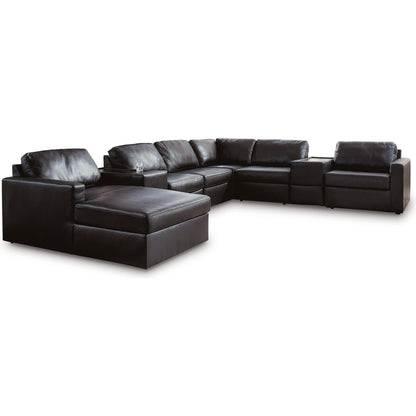 Signature Design by Ashley ModMax II 74305S43 8 pc Sectional with Chaise and Storage Consoles - American Furniture of Slidell