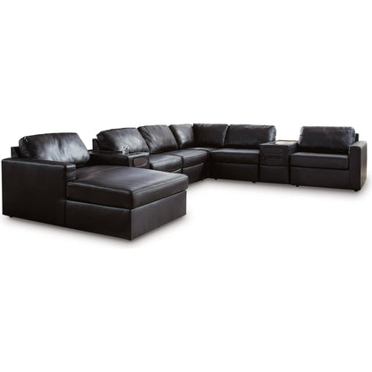 Signature Design by Ashley ModMax II 74305S47 8 pc Sectional with Chaise and Audio Consoles - American Furniture of Slidell