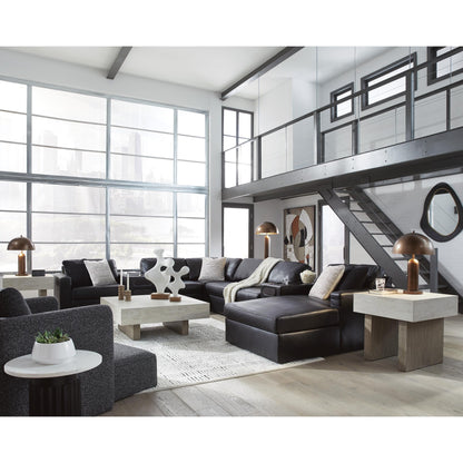 Signature Design by Ashley ModMax II 74305S48 8 pc Sectional with Chaise and Audio Consoles - American Furniture of Slidell