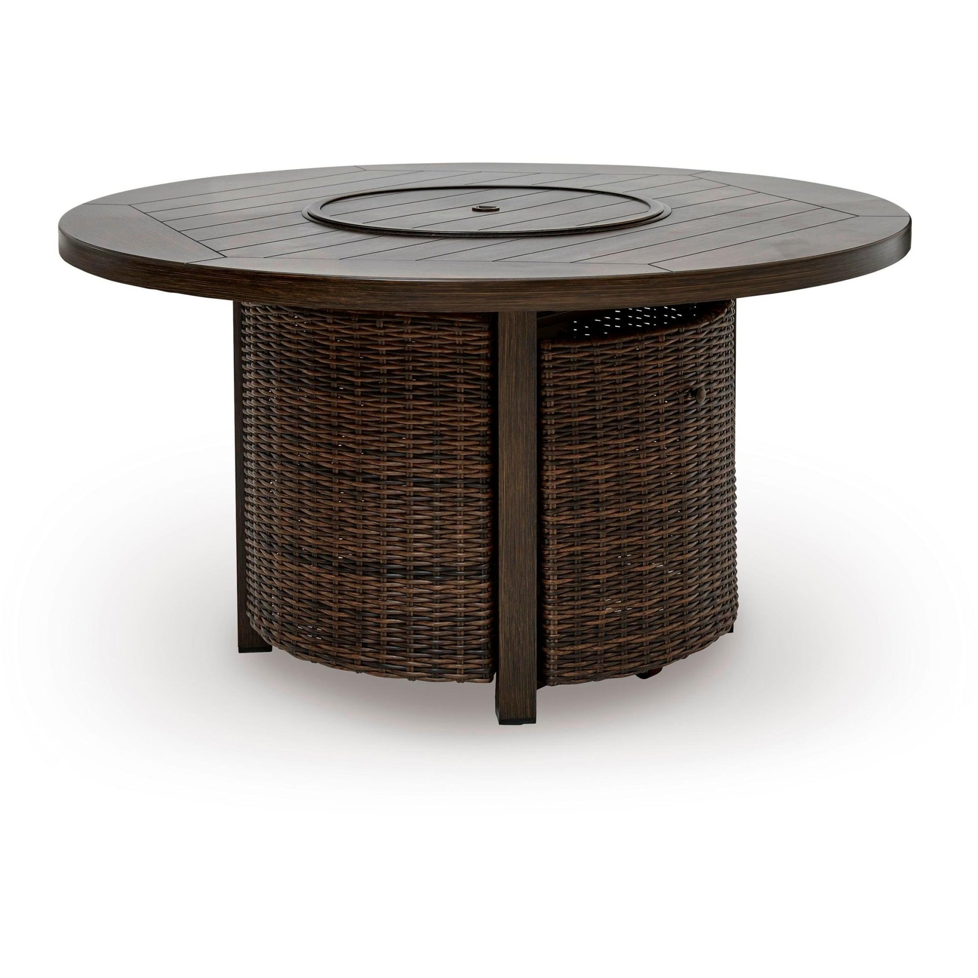 Signature Design by Ashley Monterey Point PCP760 - 776 Round Fire Pit Table - American Furniture of Slidell