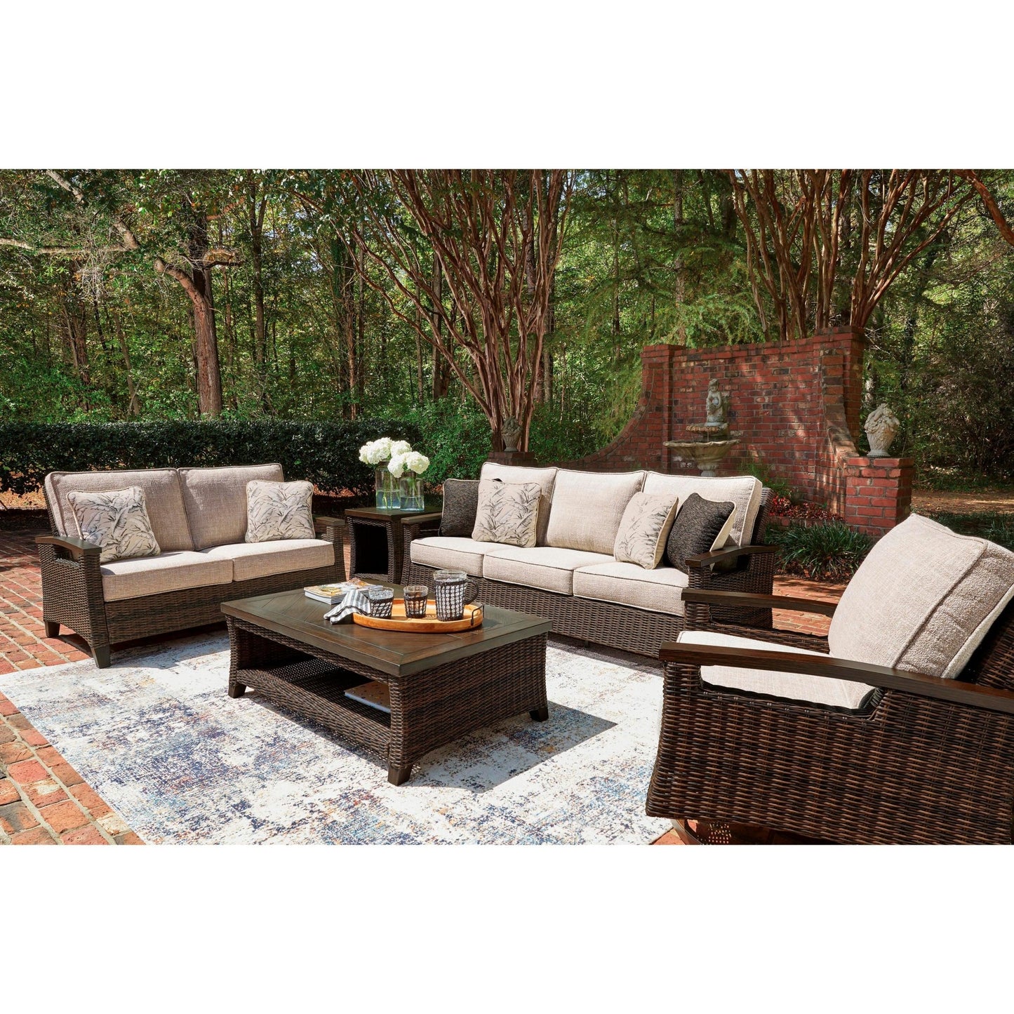 Signature Design by Ashley Monterey Point PCP760 - 835 Loveseat with Cushion - American Furniture of Slidell