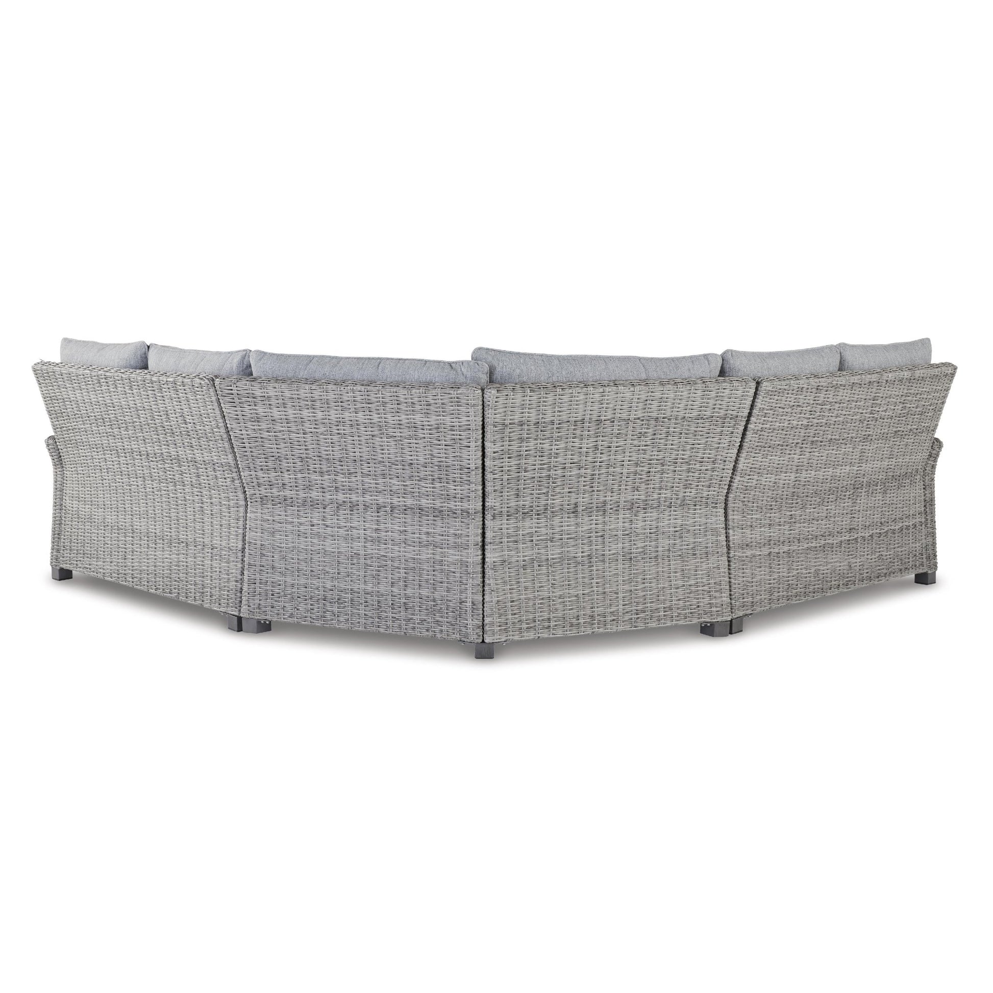 Signature Design by Ashley Naples Beach P439P1 3 pc Outdoor Sectional - American Furniture of Slidell