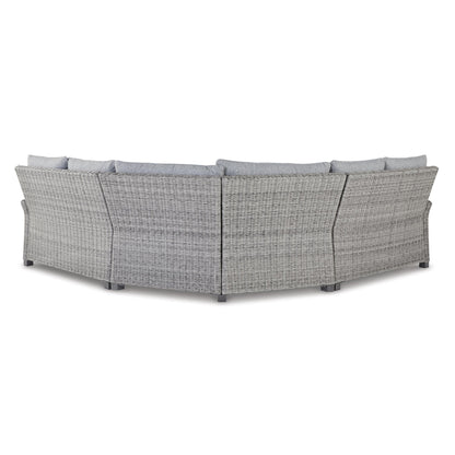Signature Design by Ashley Naples Beach P439P1 3 pc Outdoor Sectional - American Furniture of Slidell