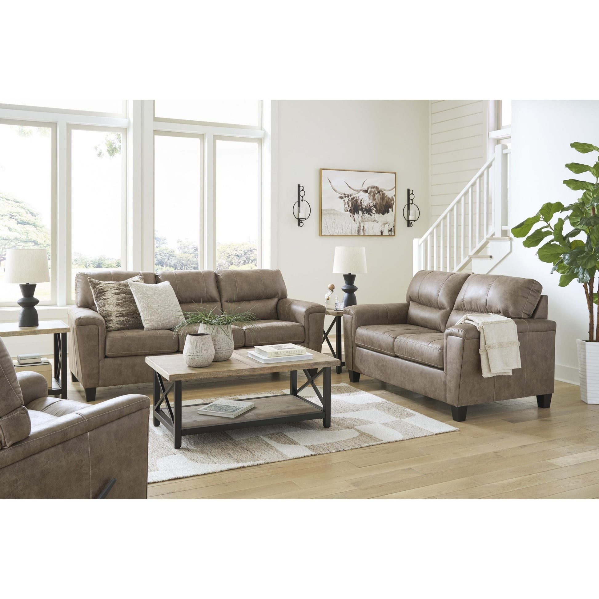 Signature Design by Ashley Navi 94004U2 3 pc Living Room Set - American Furniture of Slidell