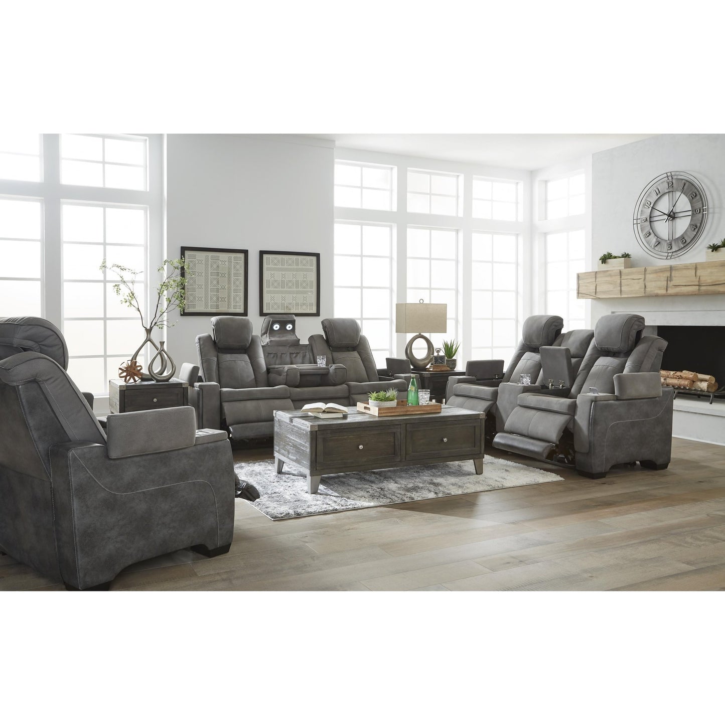 Signature Design by Ashley Next - Gen Durapella 22004U2 3 pc Power Reclining Living Room Set - American Furniture of Slidell