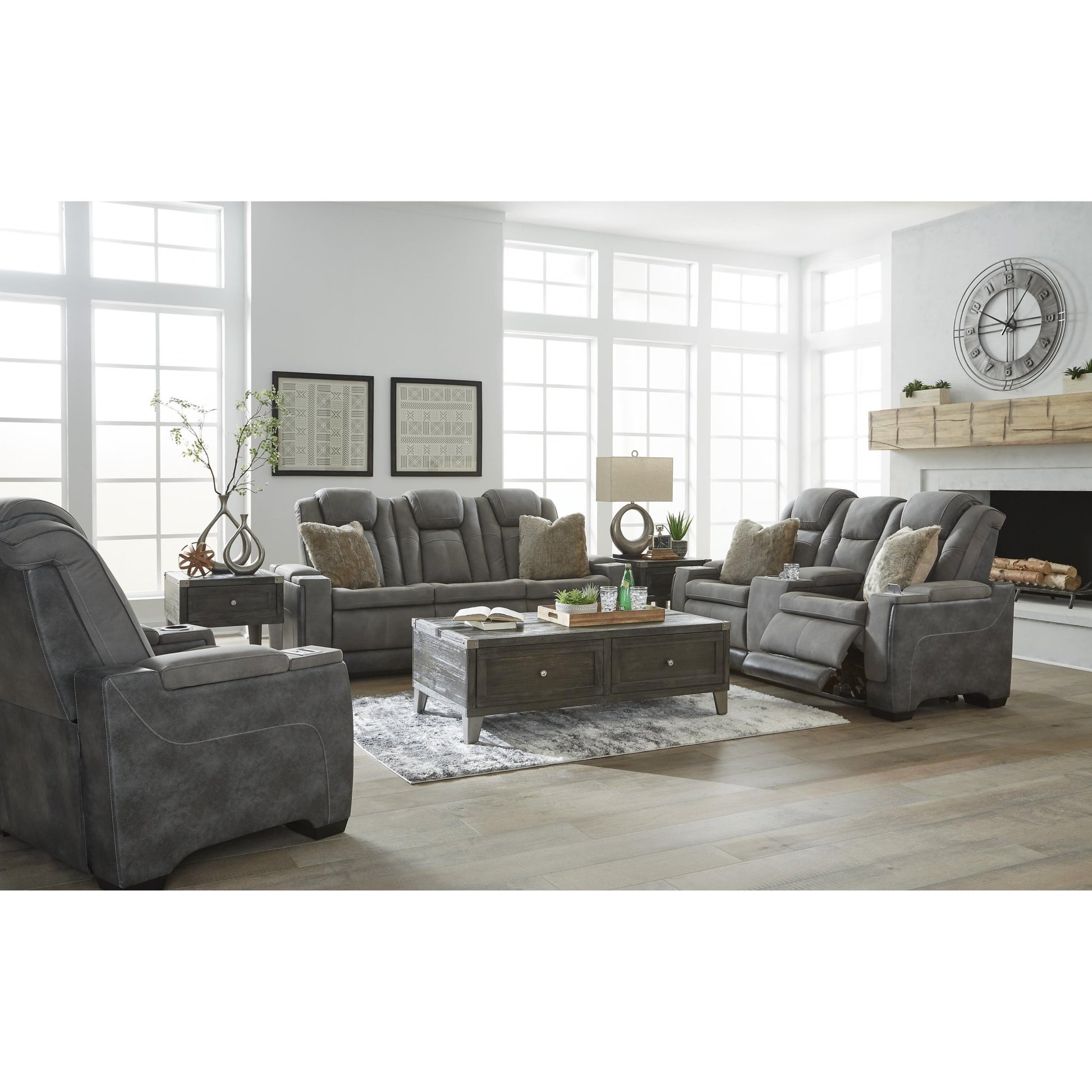 Signature Design by Ashley Next - Gen Durapella 22004U2 3 pc Power Reclining Living Room Set - American Furniture of Slidell
