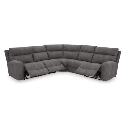 Signature Design by Ashley Next - Gen DuraPella 61003S6 5 pc Power Reclining Sectional - American Furniture of Slidell