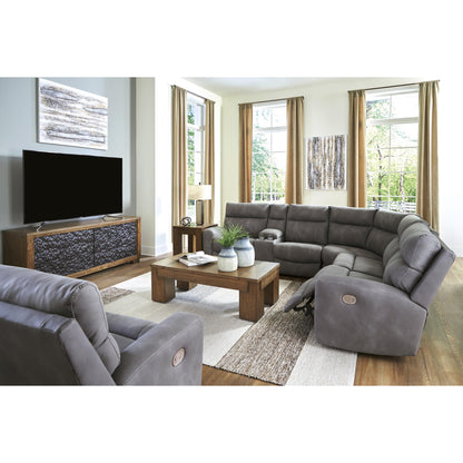 Signature Design by Ashley Next - Gen DuraPella 61003S7 6 pc Power Reclining Sectional - American Furniture of Slidell