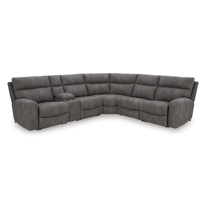 Signature Design by Ashley Next - Gen DuraPella 61003S7 6 pc Power Reclining Sectional - American Furniture of Slidell