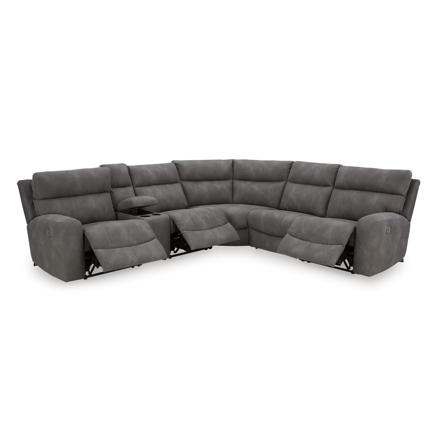 Signature Design by Ashley Next - Gen DuraPella 61003S7 6 pc Power Reclining Sectional - American Furniture of Slidell