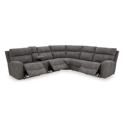 Signature Design by Ashley Next - Gen DuraPella 61003S7 6 pc Power Reclining Sectional - American Furniture of Slidell