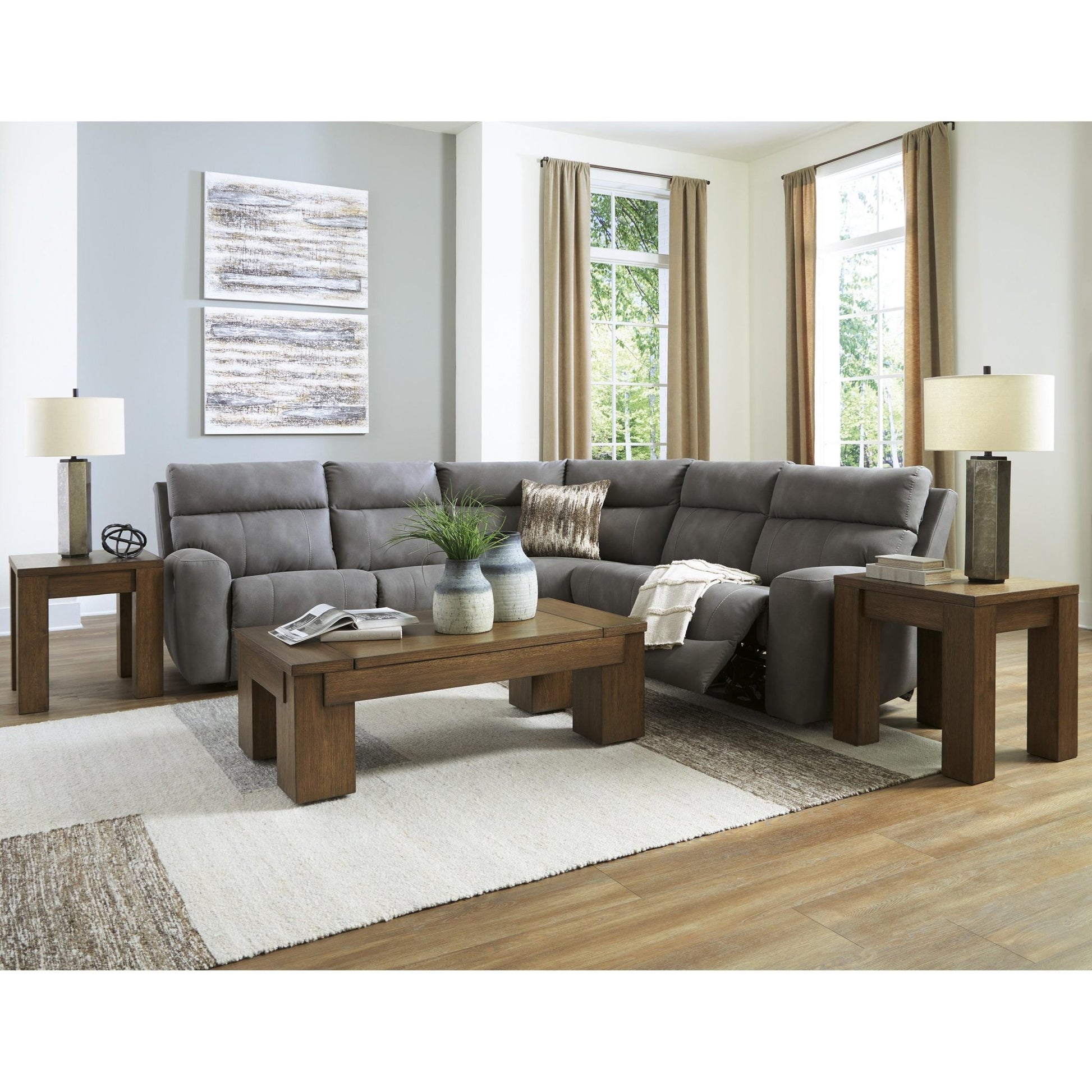 Signature Design by Ashley Next - Gen DuraPella 61003S8 5 pc Power Reclining Sectional - American Furniture of Slidell