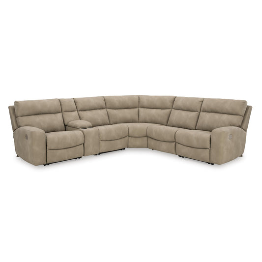 Signature Design by Ashley Next - Gen DuraPella 61004S7 6 pc Power Reclining Sectional - American Furniture of Slidell