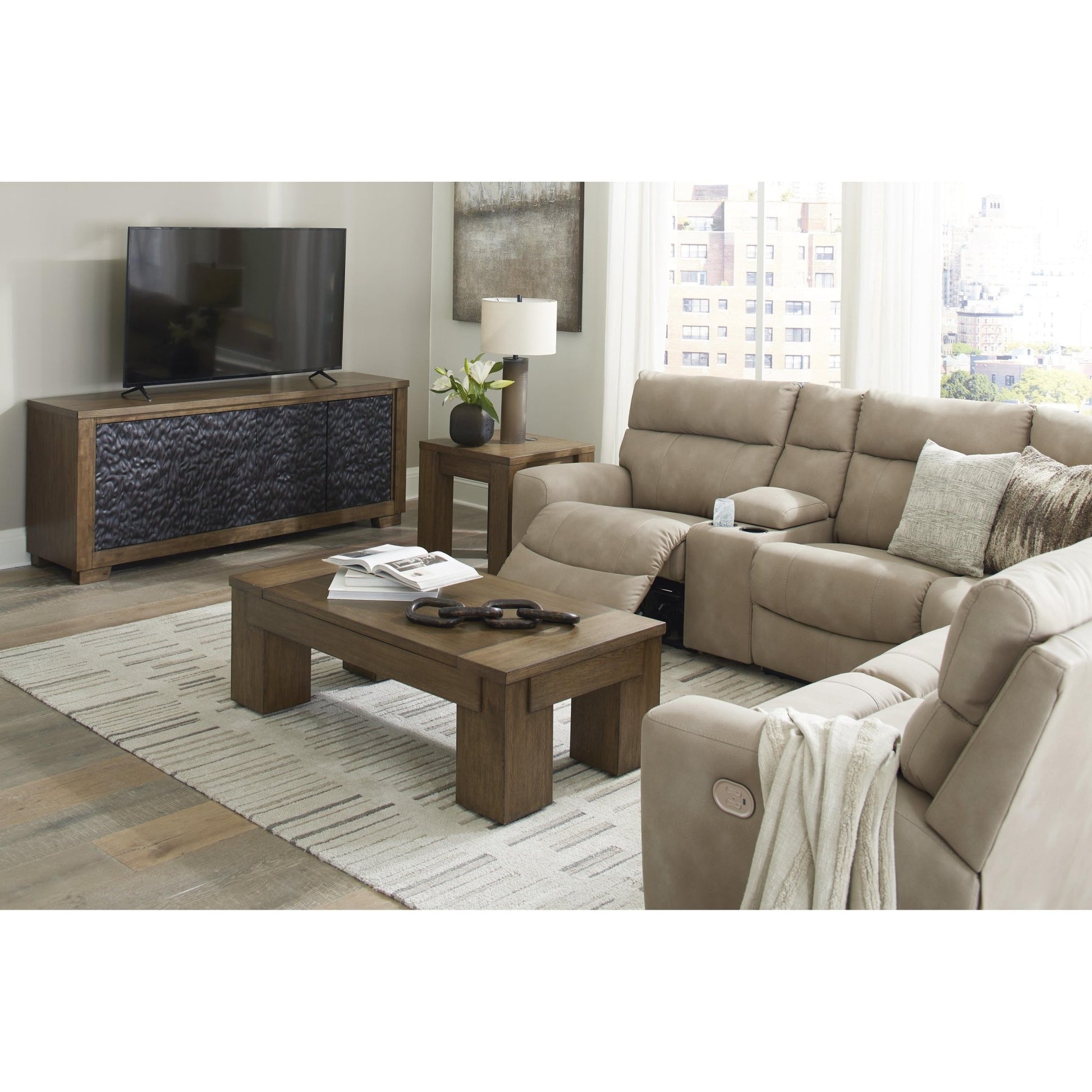 Signature Design by Ashley Next - Gen DuraPella 61004S7 6 pc Power Reclining Sectional - American Furniture of Slidell
