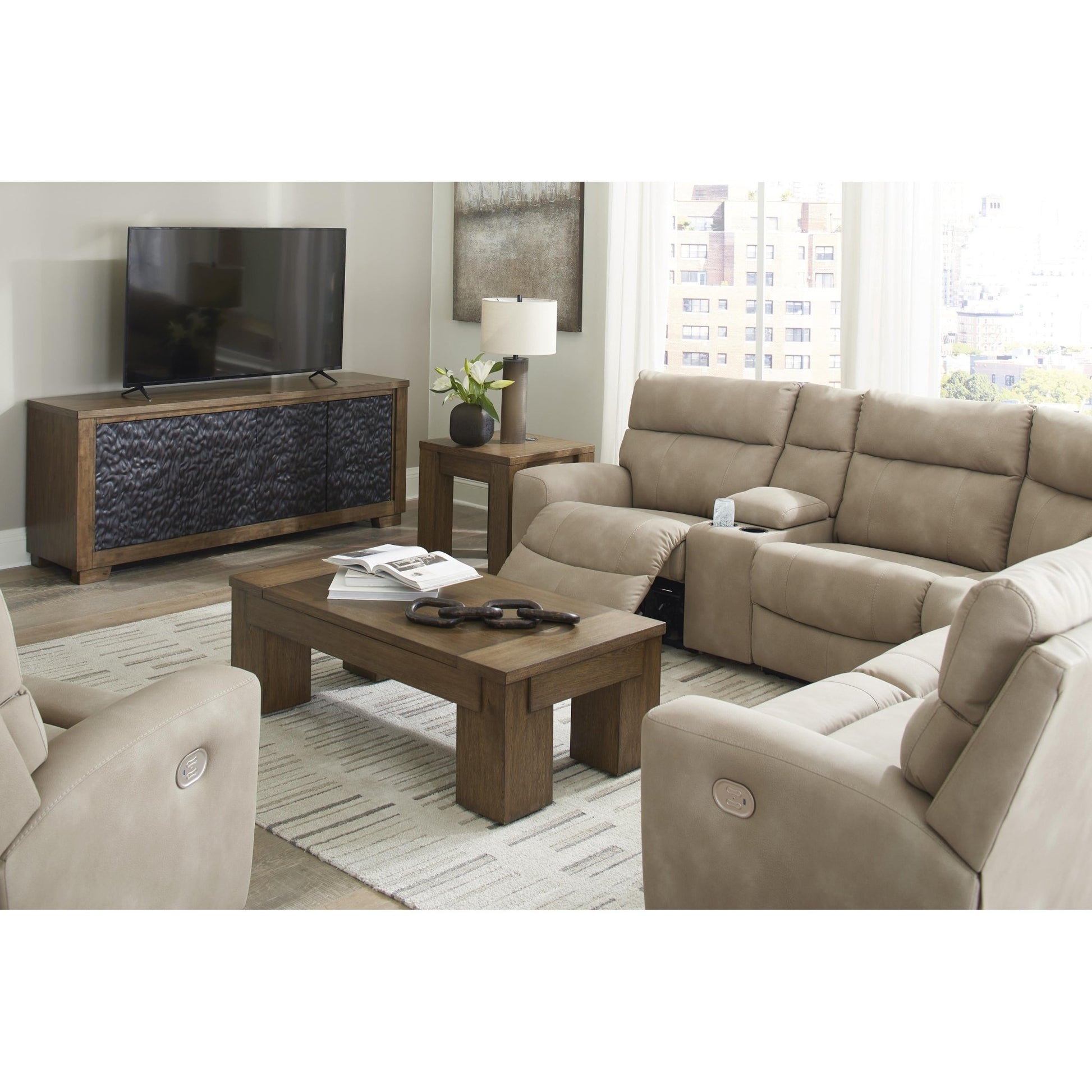 Signature Design by Ashley Next - Gen DuraPella 61004S7 6 pc Power Reclining Sectional - American Furniture of Slidell