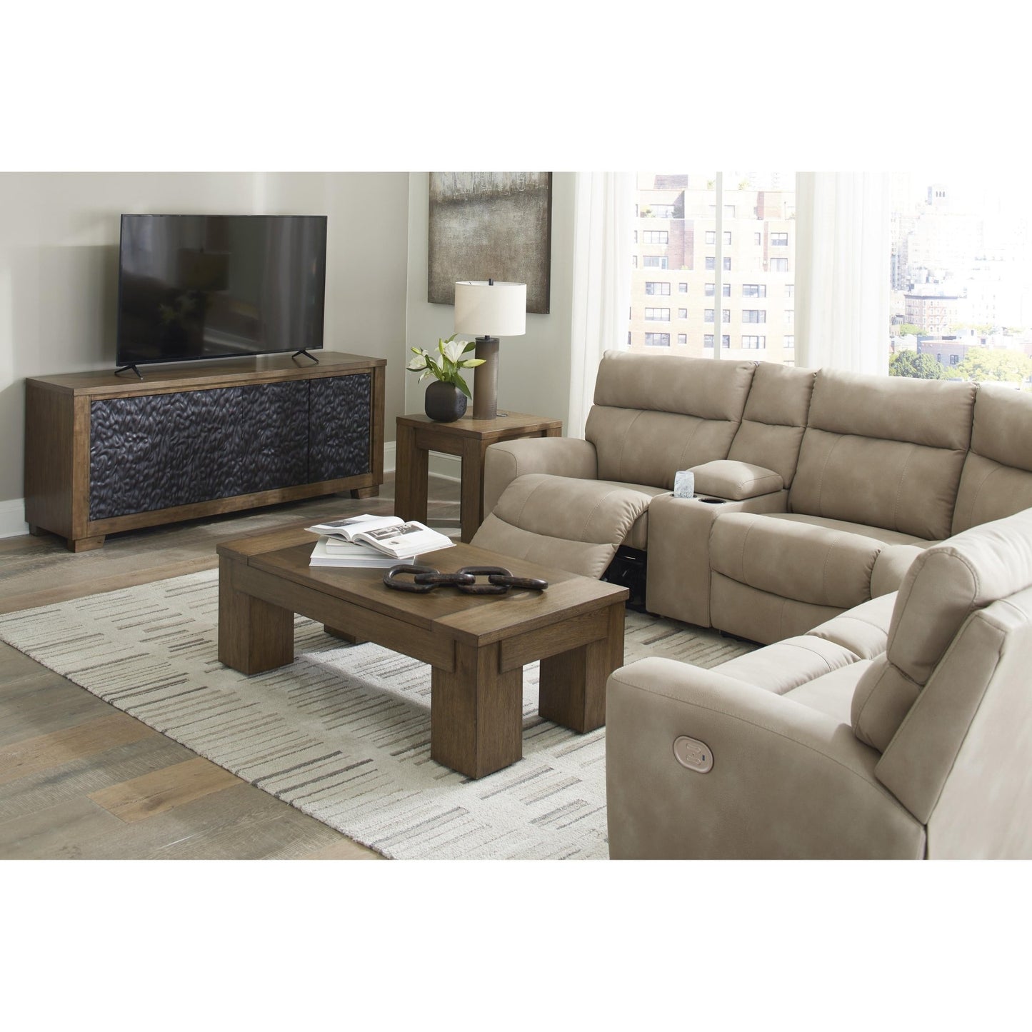 Signature Design by Ashley Next - Gen DuraPella 61004S7 6 pc Power Reclining Sectional - American Furniture of Slidell