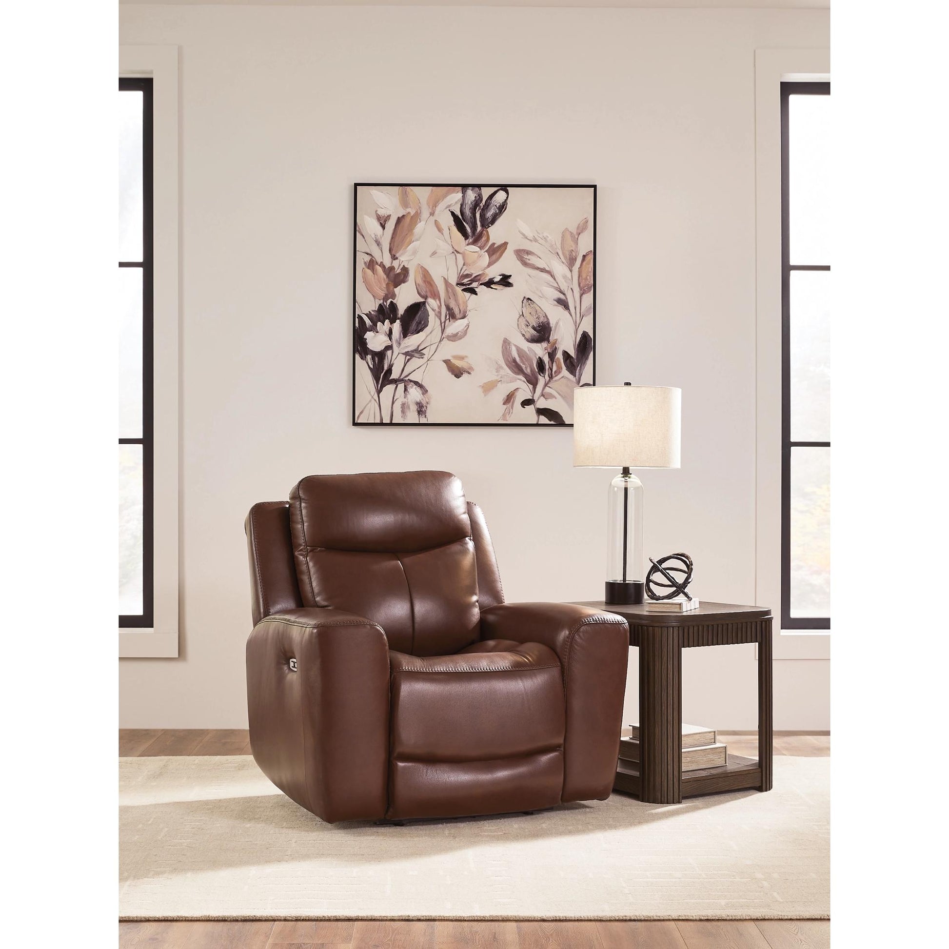 Signature Design by Ashley Next Move Power Leather Match Recliner PCU1210213 - American Furniture of Slidell