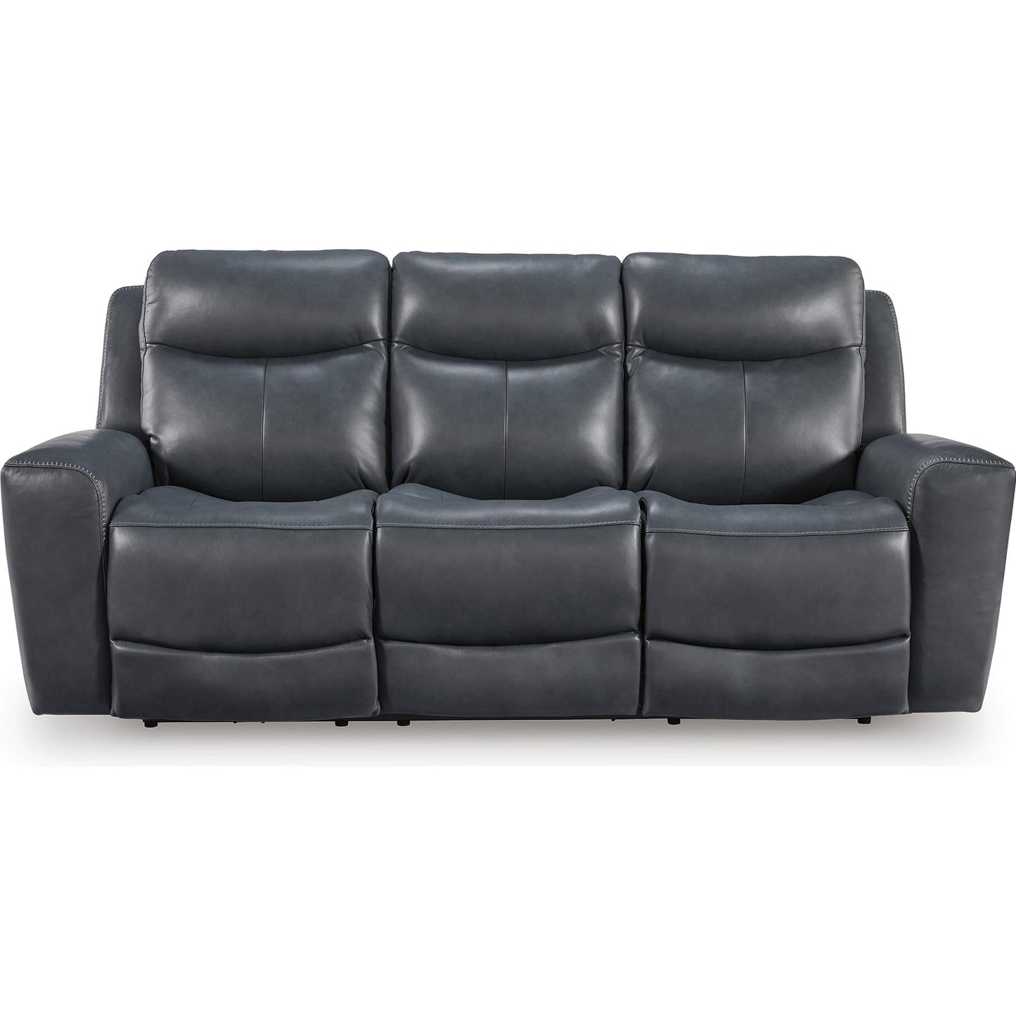 Signature Design by Ashley Next Move Power Reclining Leather Match Sofa PCU1210015 - American Furniture of Slidell