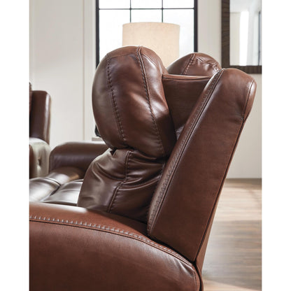 Signature Design by Ashley Next Move Power Reclining Leather Match Sofa PCU1210215 - American Furniture of Slidell