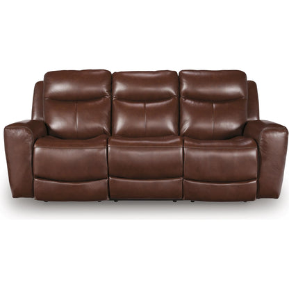 Signature Design by Ashley Next Move Power Reclining Leather Match Sofa PCU1210215 - American Furniture of Slidell
